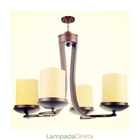 Lustre de metal tradicional clássico retrô estilo mini pintura