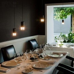 Luminária pendente com design de cordão contraído e geométrico do norte da Europa