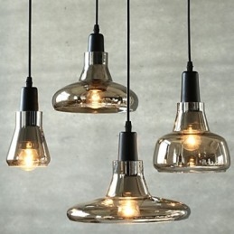 Contratado e contemporâneo sombra moda decoração lustre de vidro