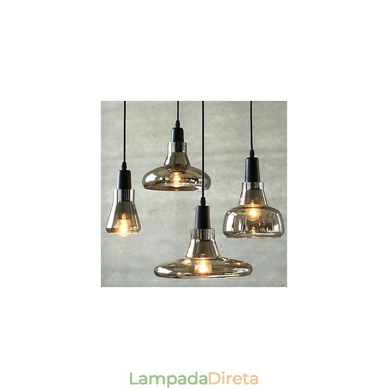 Contratado e contemporâneo sombra moda decoração lustre de vidro