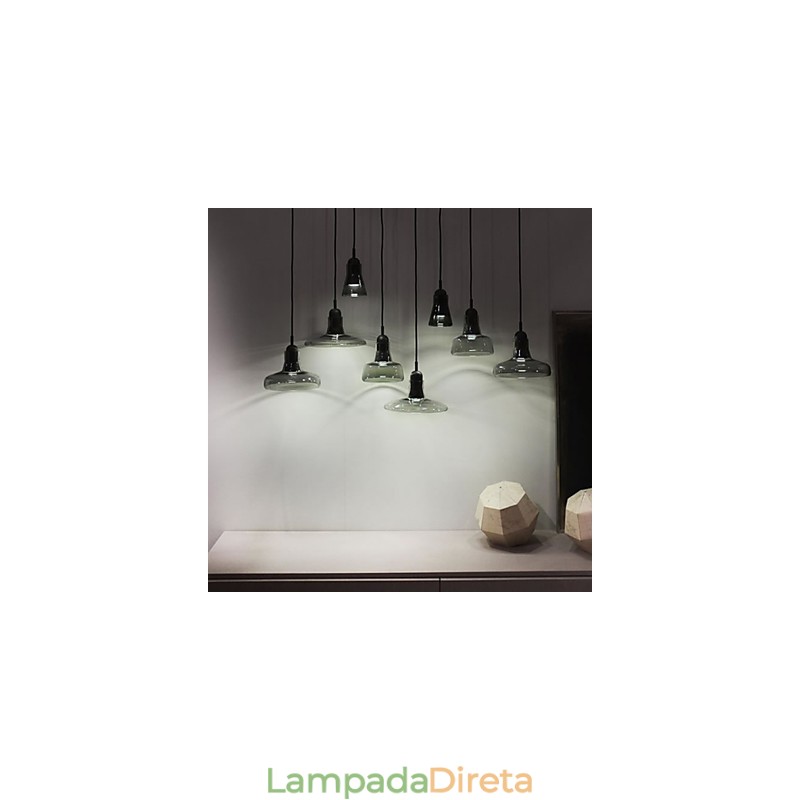 Contratado e contemporâneo sombra moda decoração lustre de vidro