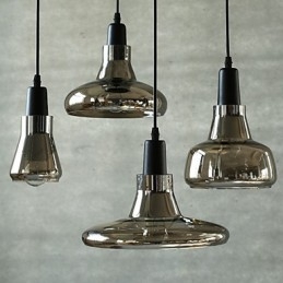 Contratado e contemporâneo sombra moda decoração lustre de vidro