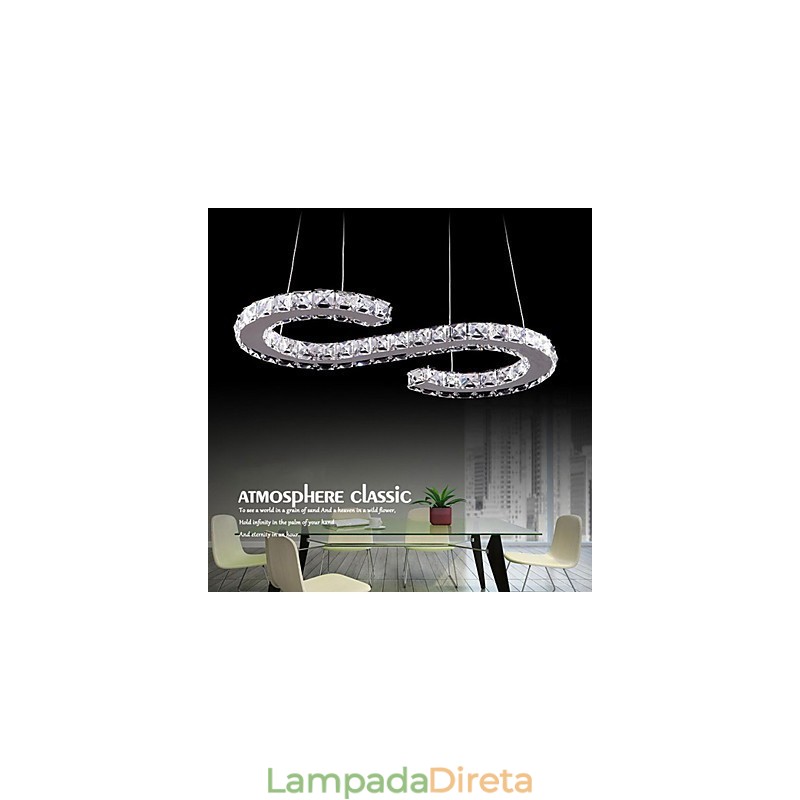 Modelo Pendente Luz Moderna Lâmpadas de Cristal Iluminação Luminárias de Teto Luxuosas