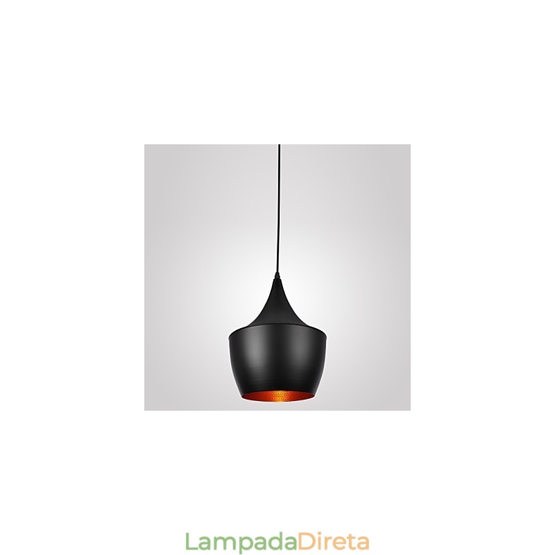 Luminária pendente moderna, contemporânea, retrô, estilo mini, pintura