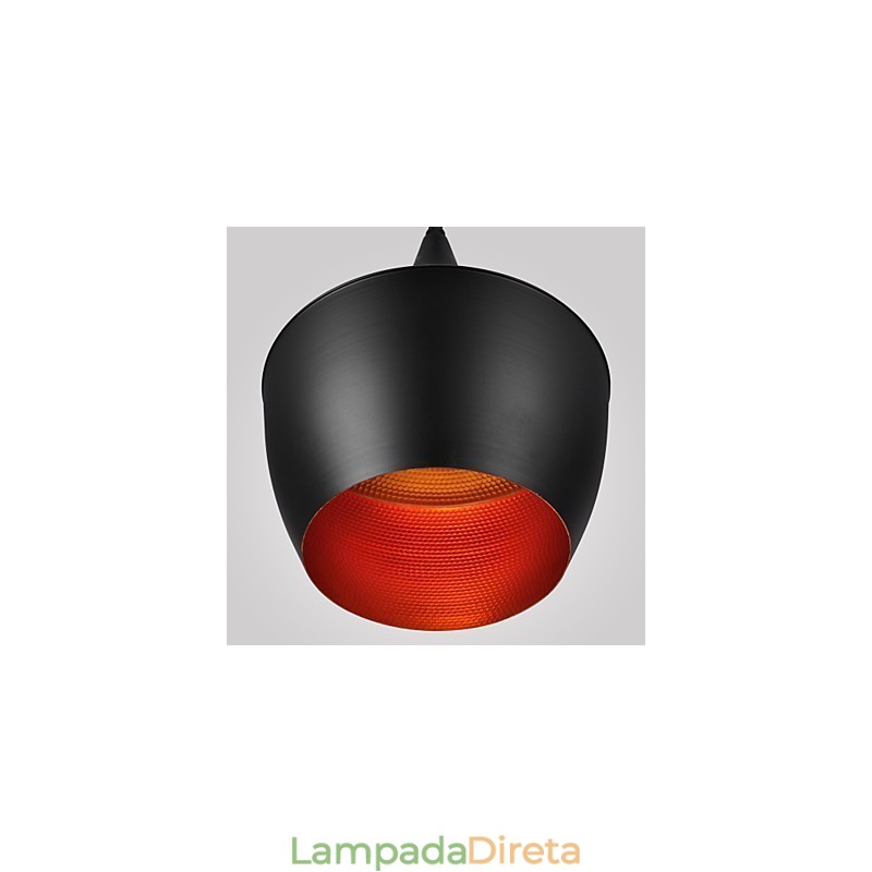 Luminária pendente moderna, contemporânea, retrô, estilo mini, pintura