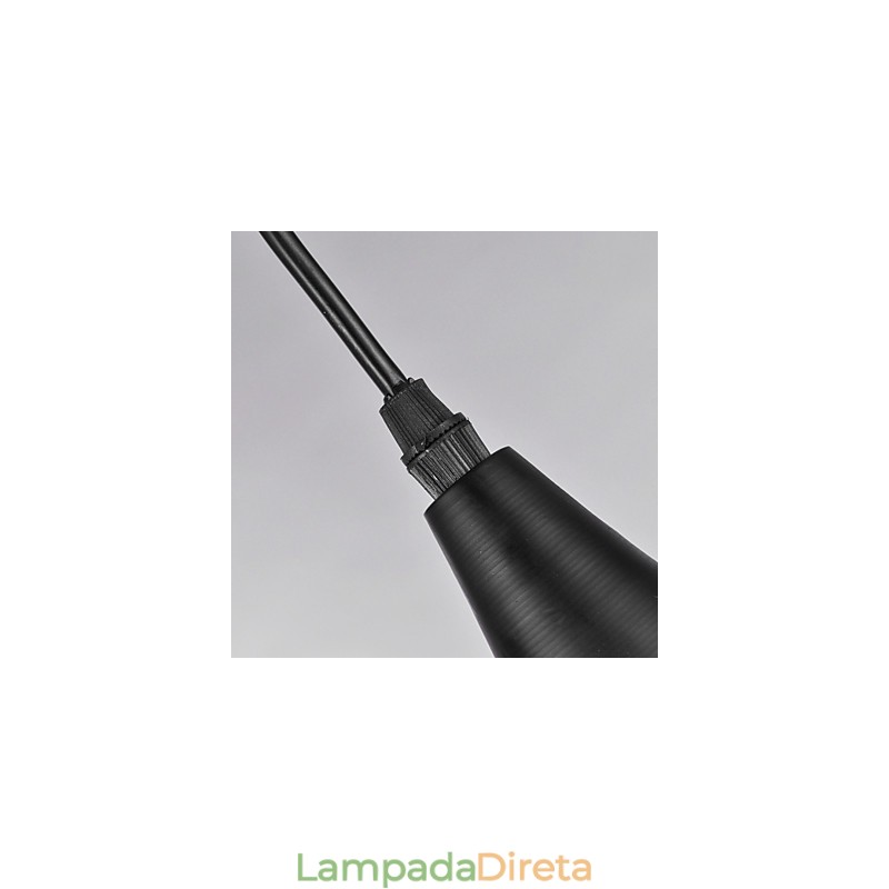 Luminária pendente moderna, contemporânea, retrô, estilo mini, pintura