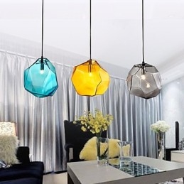 Pendente 3 Luzes Estilo Itália Transparente Galvanoplastia