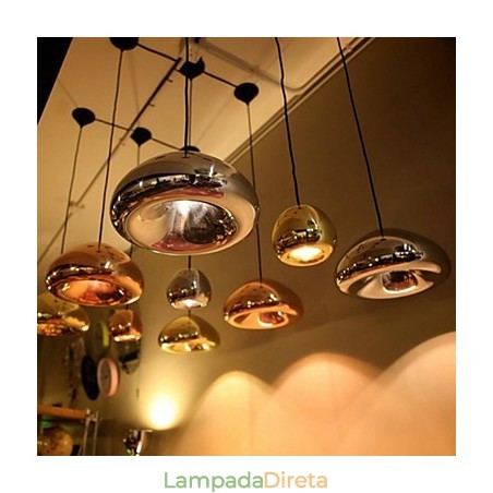 Luminária pendente de metal com pintura contemporânea moderna Luminária pendente de metal com pintura contemporânea moderna