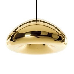 Luminária pendente de metal com pintura contemporânea moderna