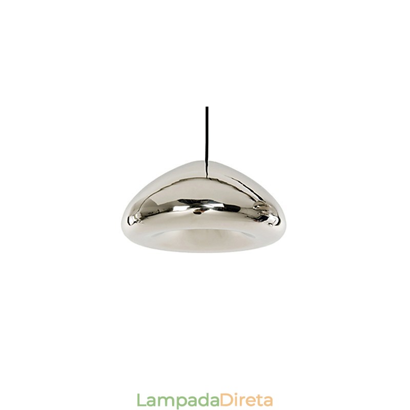 Luminária pendente de metal com pintura contemporânea moderna