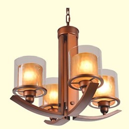 Lustre de metal tradicional clássico retrô estilo mini pintura