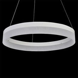 1 Anel 3 Argolas Lustre Art Déco 60cm Luz Suspensa 36W