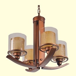 Lustre de metal tradicional clássico retrô estilo mini pintura