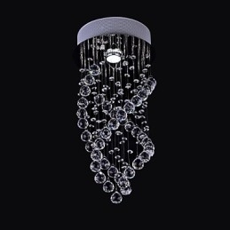 Moderno Contemporâneo Cristal Cromado Cristal Montagem Embutida