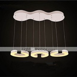 Lustre de acrílico tipo C Three Chandelier