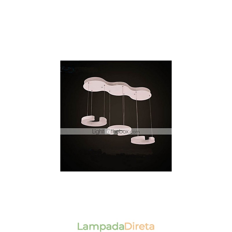 Lustre de acrílico tipo C Three Chandelier