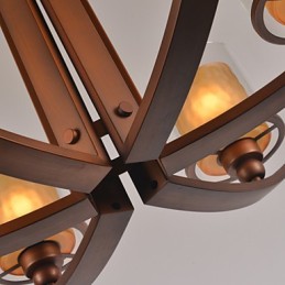 Lustre de metal tradicional clássico retrô estilo mini pintura