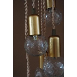 Tradicional Clássico Rústico Lodge Vintage Retro Lanterna Tambor Country Globe Mini Estilo Pintura Vidro Pendente Luz