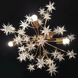 Creative Spark Bola de Ferro Forjado Estrelas Droplight Atmosfera