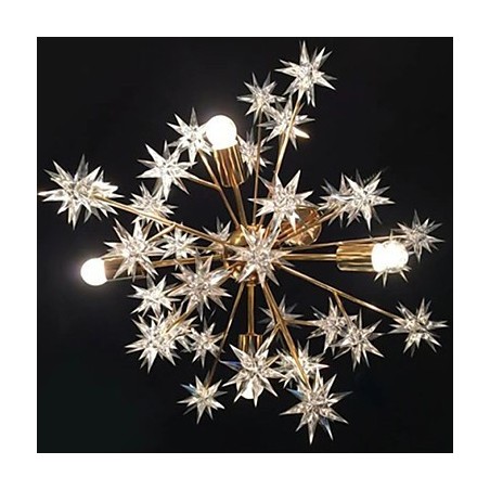 Creative Spark Bola de Ferro Forjado Estrelas Droplight Atmosfera Creative Spark Bola de Ferro Forjado Estrelas Droplight Atmosfera