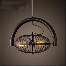 Luminária pendente estilo americano com ventilador de vento industrial retrô