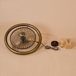 Luminária pendente estilo americano com ventilador de vento industrial retrô