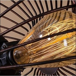 Luminária pendente estilo americano com ventilador de vento industrial retrô