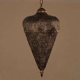 Lustre de ferro vazado retrô americano do sudeste asiático
