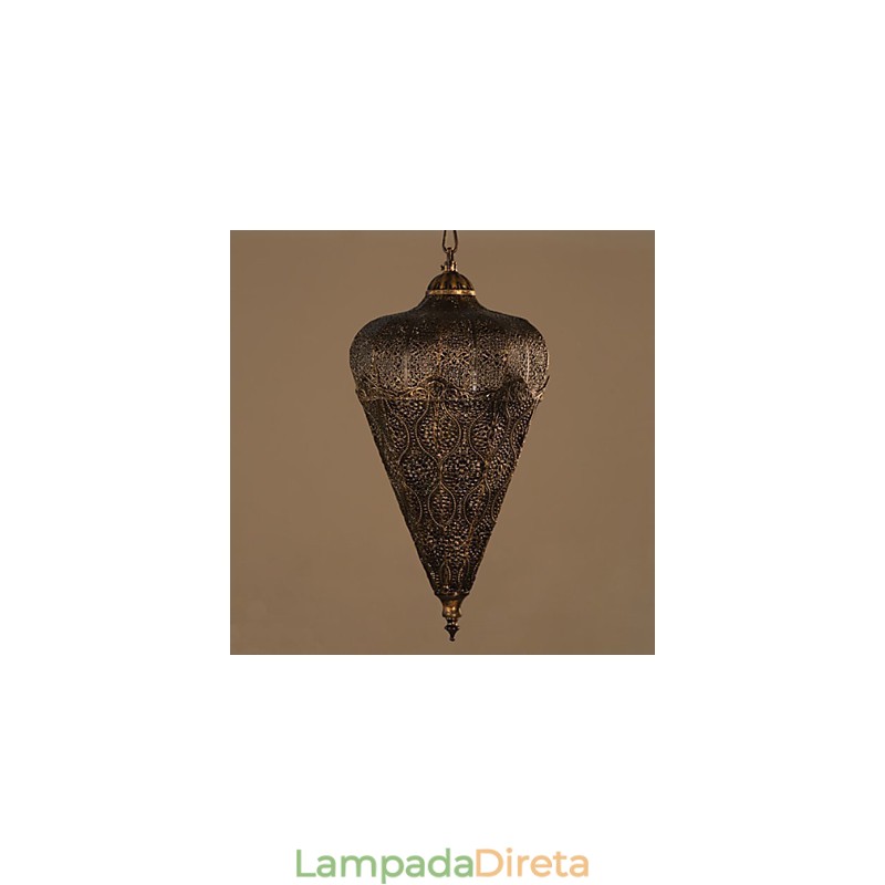 Lustre de ferro vazado retrô americano do sudeste asiático