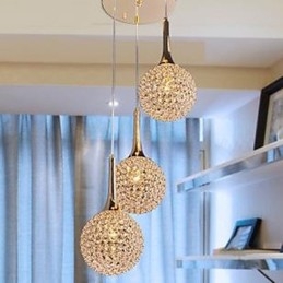 Prato de lustre de cristal moderno
