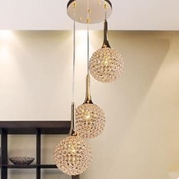 Prato de lustre de cristal moderno