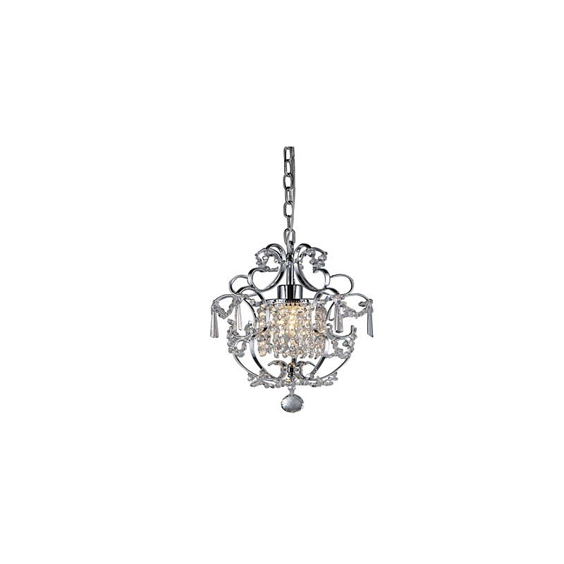 Luminária pendente de cristal moderna