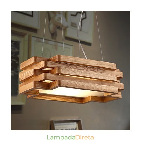 Luminária pendente moderna contemporânea estilo country mini madeira bambu Luminária pendente moderna contemporânea estilo country mini madeira bambu