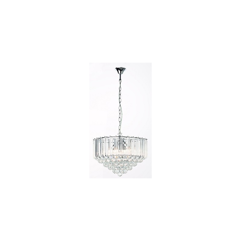 Lustre moderno estilo cristal acrílico 5 luzes
