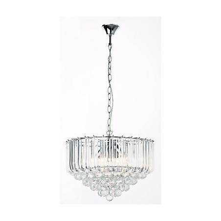 Lustre moderno estilo cristal acrílico 5 luzes Lustre moderno estilo cristal acrílico 5 luzes
