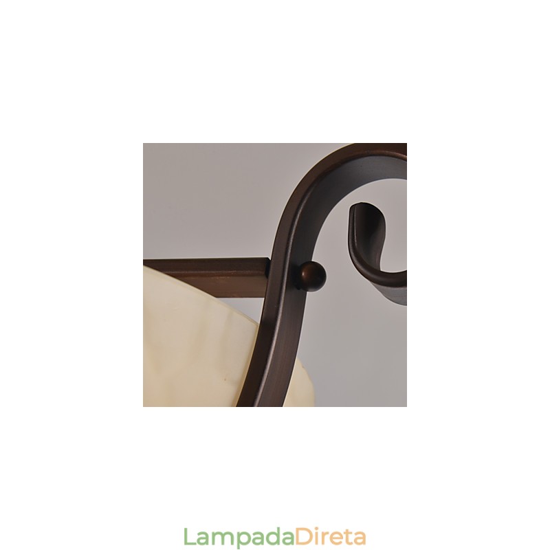 Luminária pendente de metal estilo vintage rústico lodge mini pintura