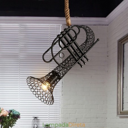 American Country Hemp Lace T Retro Lustre Decorativo Lustre American Country Hemp Lace T Retro Lustre Decorativo Lustre