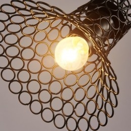 American Country Hemp Lace T Retro Lustre Decorativo Lustre