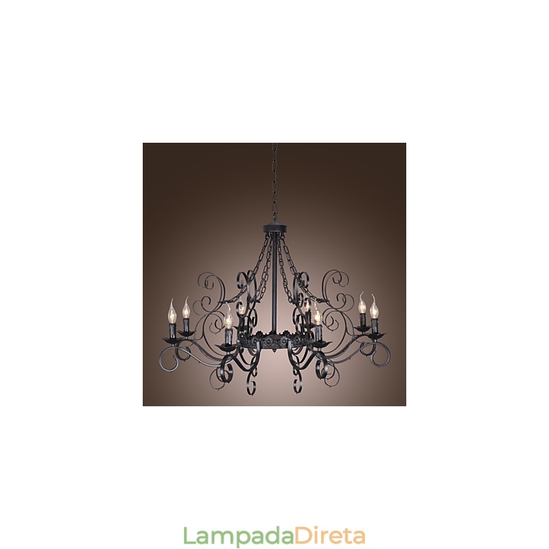 Lustre Tradicional Clássico Estilo Vela Outros