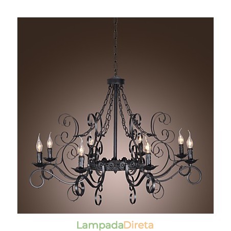 Lustre Tradicional Clássico Estilo Vela Outros Lustre Tradicional Clássico Estilo Vela Outros
