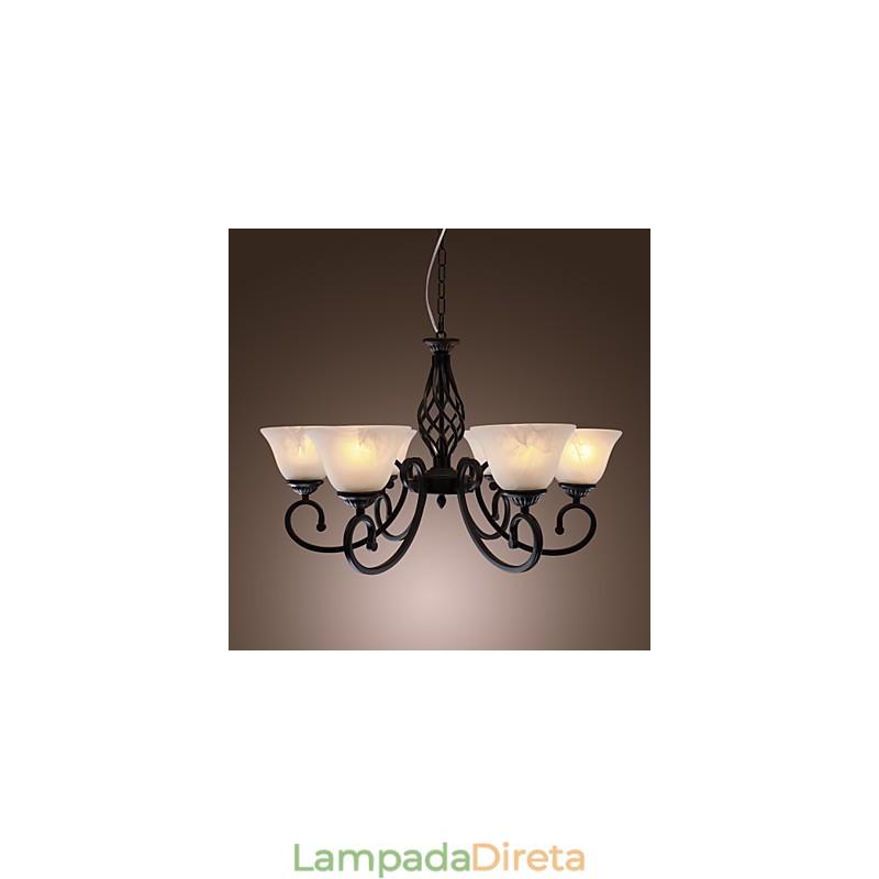 Lustre Tradicional Clássico Estilo Vela Outros