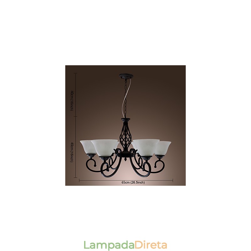 Lustre Tradicional Clássico Estilo Vela Outros