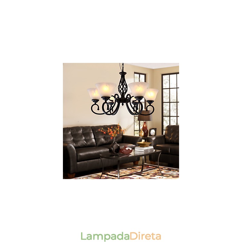 Lustre Tradicional Clássico Estilo Vela Outros