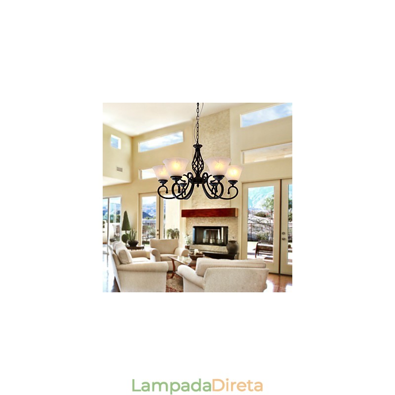Lustre Tradicional Clássico Estilo Vela Outros