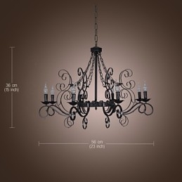 Lustre Tradicional Clássico Estilo Vela Outros