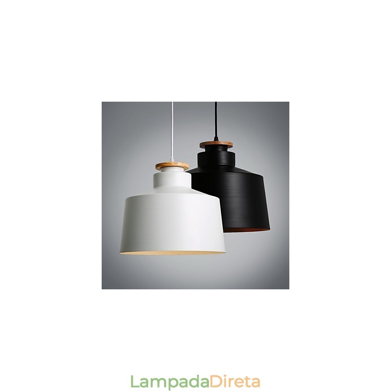 Luminárias pendentes modernas contemporâneas de metal