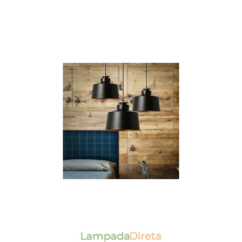 Luminárias pendentes modernas contemporâneas de metal