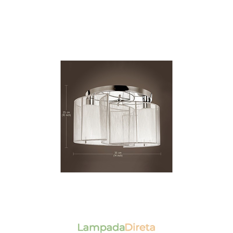 Luminária de Teto Design Moderno 2 Luzes