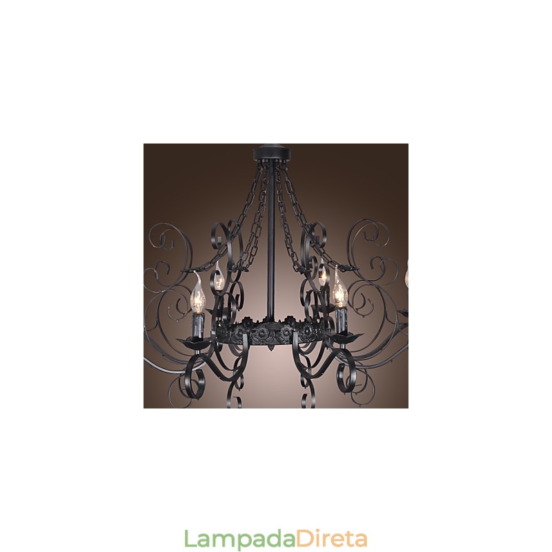 Lustre Tradicional Clássico Estilo Vela Outros
