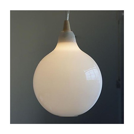 Luminária Pendente Garrafa de Vidro Branco Leite Curva Natural Luminária Pendente Garrafa de Vidro Branco Leite Curva Natural